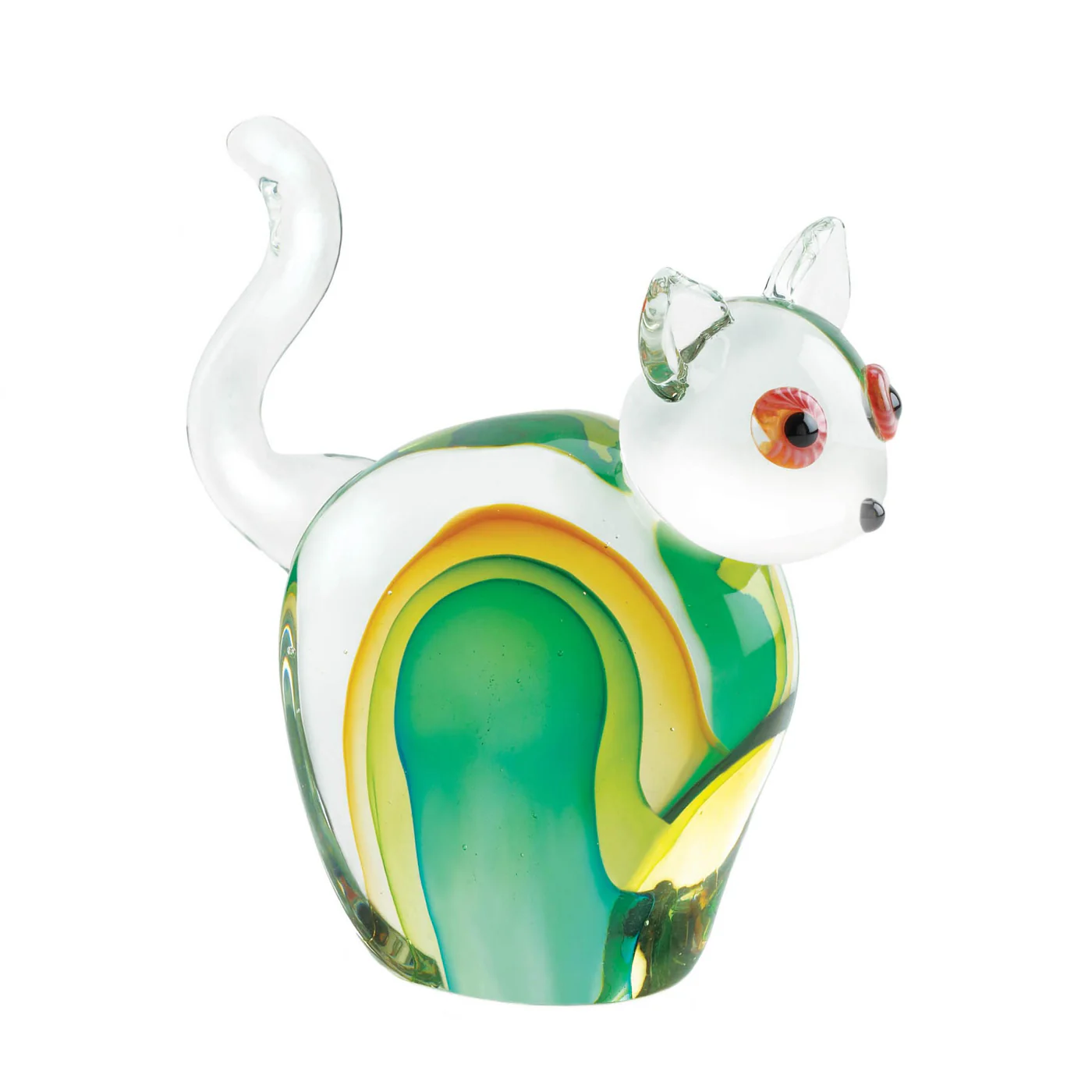 CAT ART GLASS SCULPTURE - LIMITED