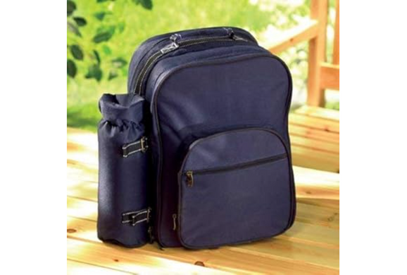 🎒INTRODUCING ULTIMATE NAVY-BLUE PICNIC BACKPACK: PORTABLE FEAST OF FUN🍷🥪